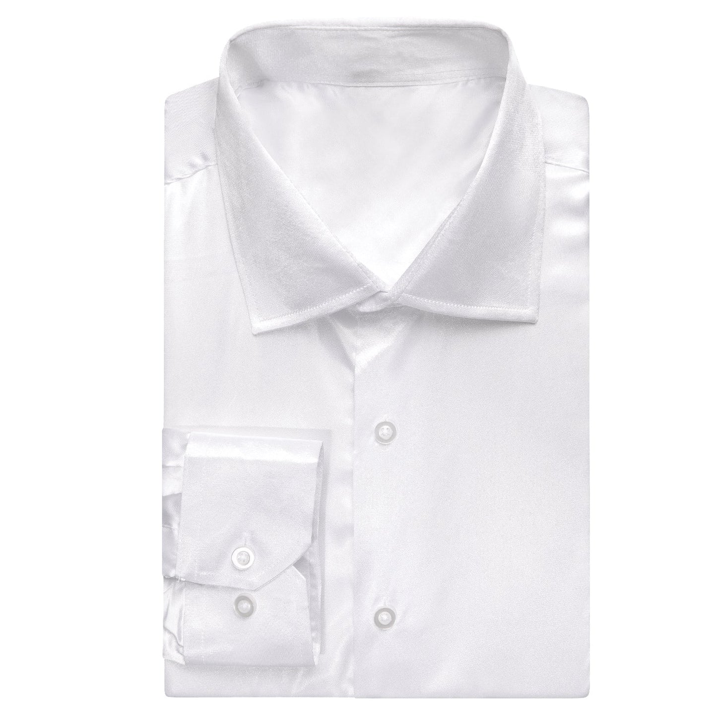 White Silk Dress Shirt shirt - Sophisticated Gentlemen