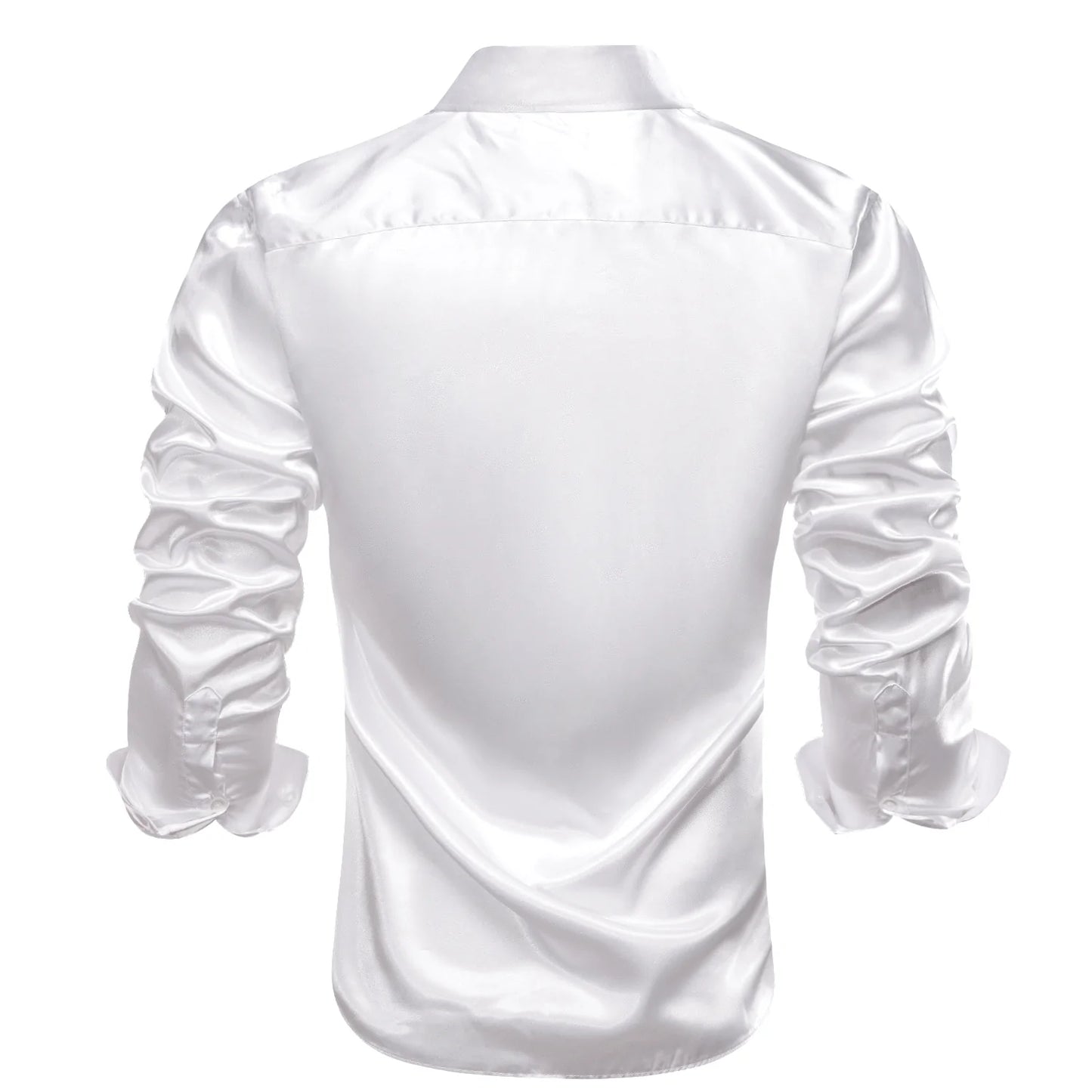 White Silk Dress Shirt shirt - Sophisticated Gentlemen