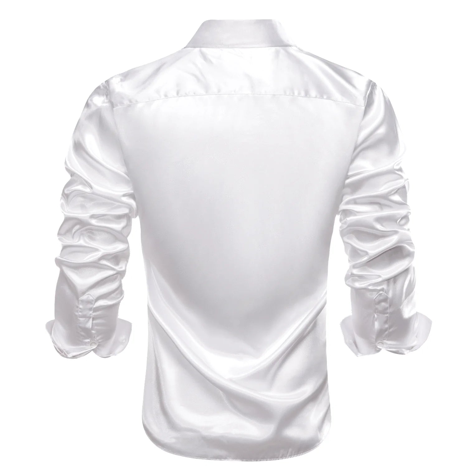 White Silk Dress Shirt shirt    - Sophisticated Gentlemen