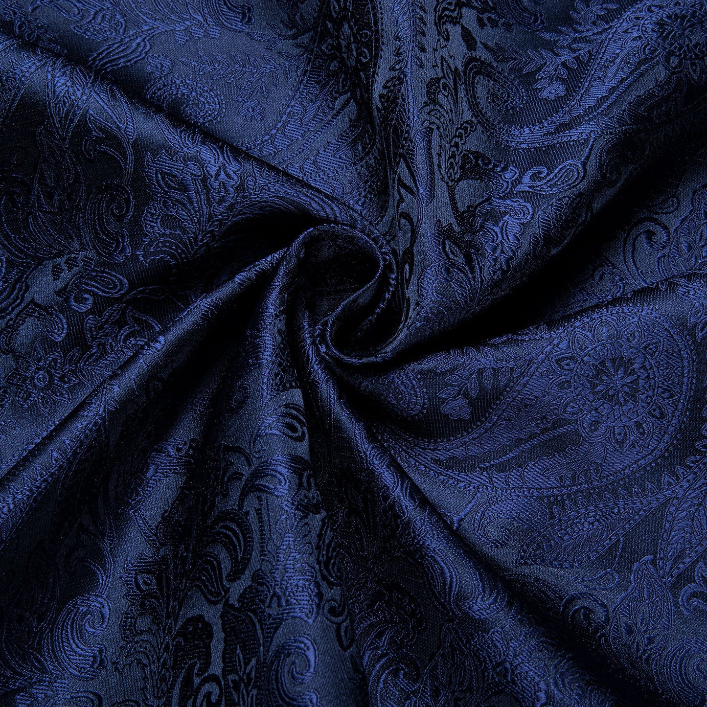 Navy Blue Paisley Dress Shirt shirt    - Sophisticated Gentlemen