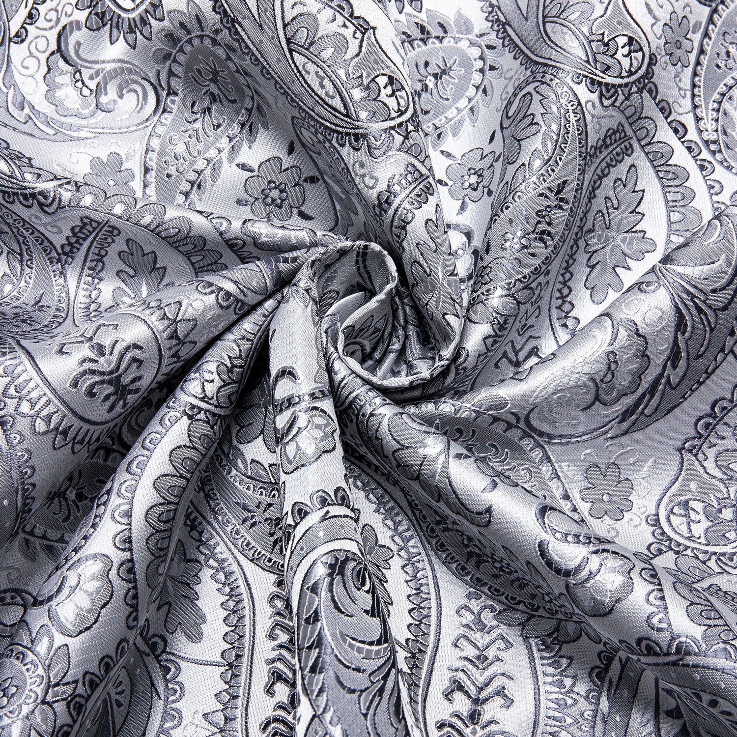 Silver Paisley Dress Shirt shirt    - Sophisticated Gentlemen