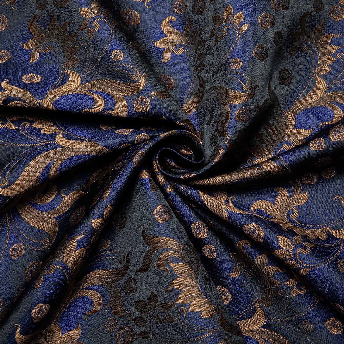 Royal Blue and Brown Floral Dress Shirt shirt - Sophisticated Gentlemen
