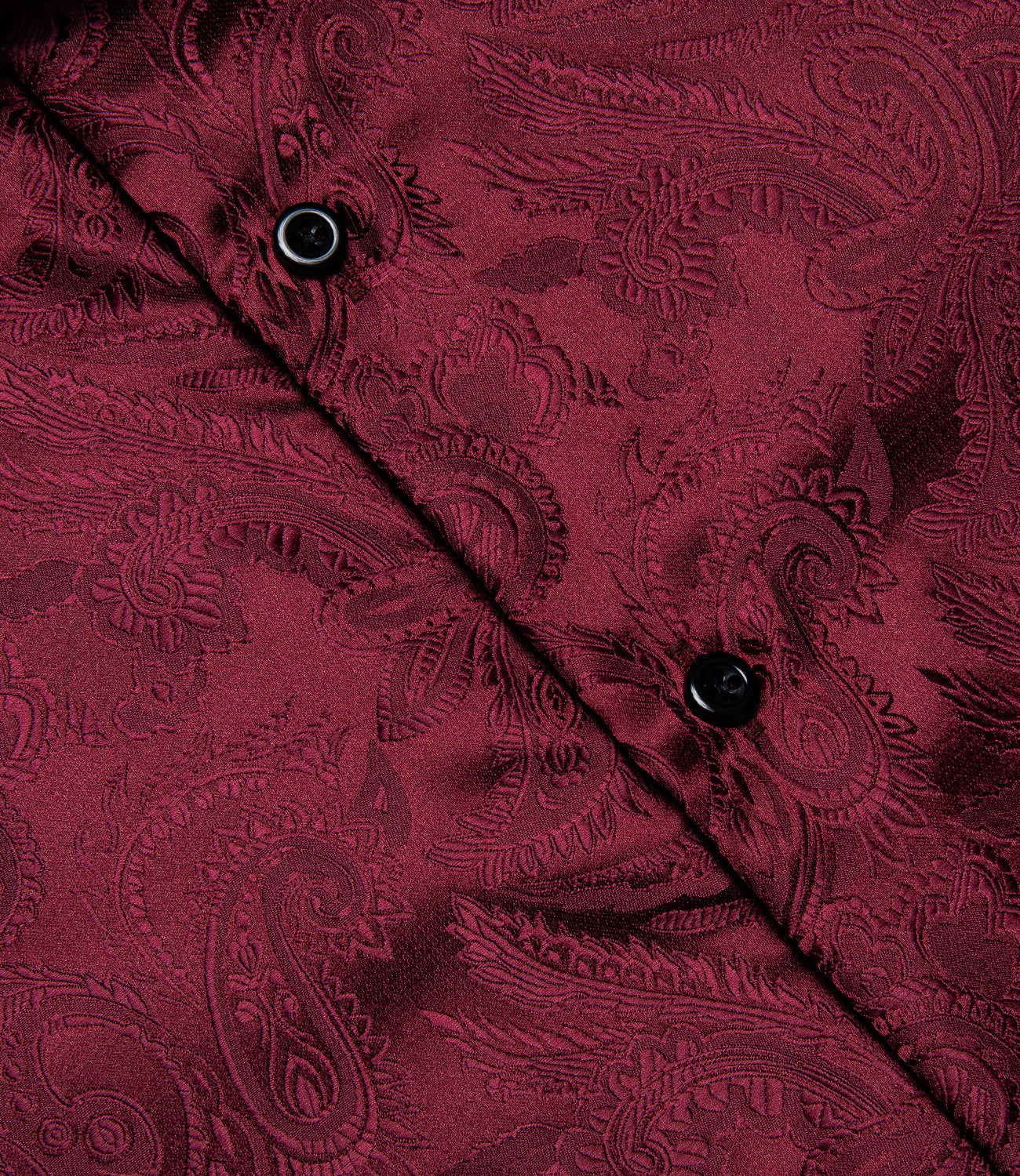 Red Paisley Silk Dress Shirt shirt    - Sophisticated Gentlemen