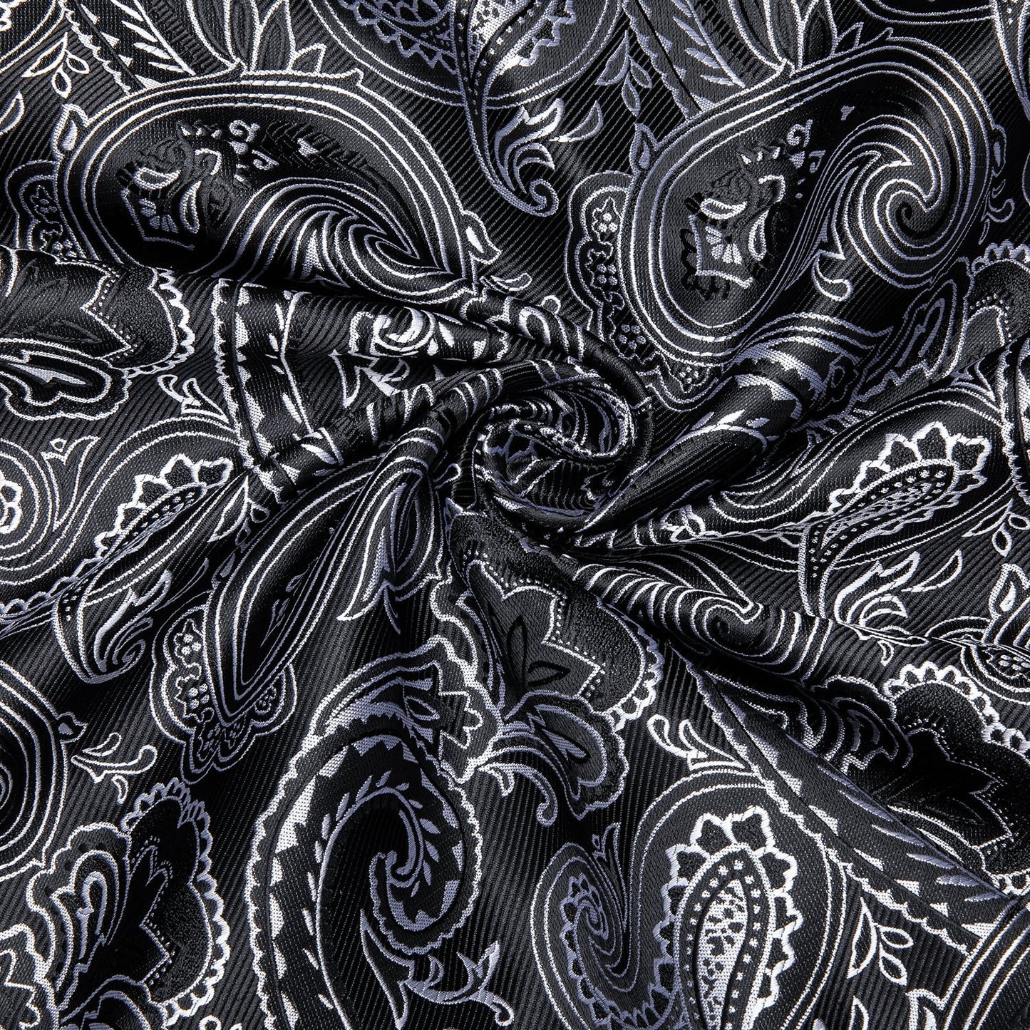 Black and Gray Paisley Dress Shirt shirt    - Sophisticated Gentlemen