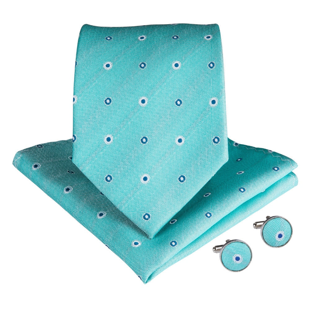 Octopus Eyes Tie, Pocket Square and Cufflinks tie sets - Sophisticated Gentlemen