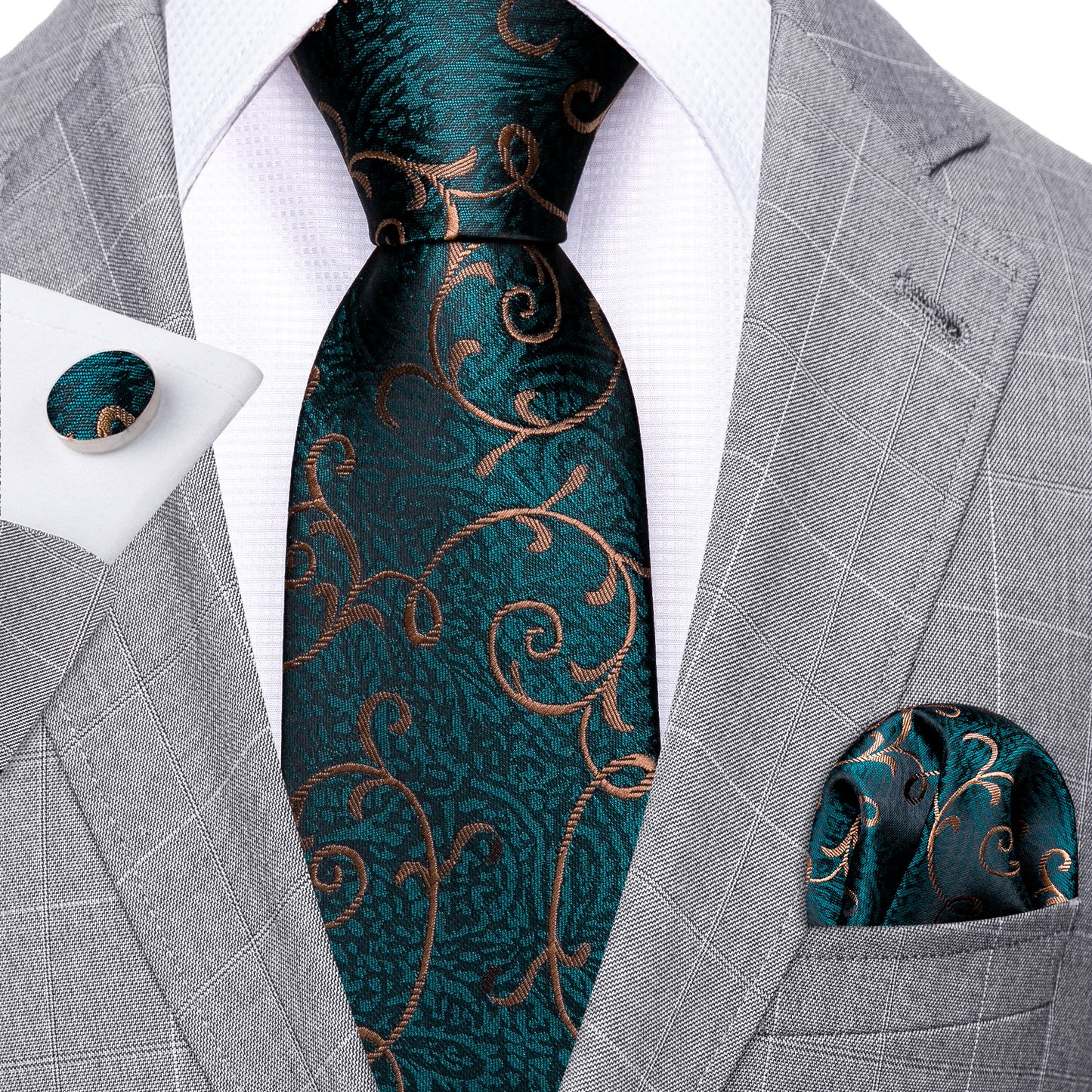 Forest Green Tie Set tie set - Sophisticated Gentlemen