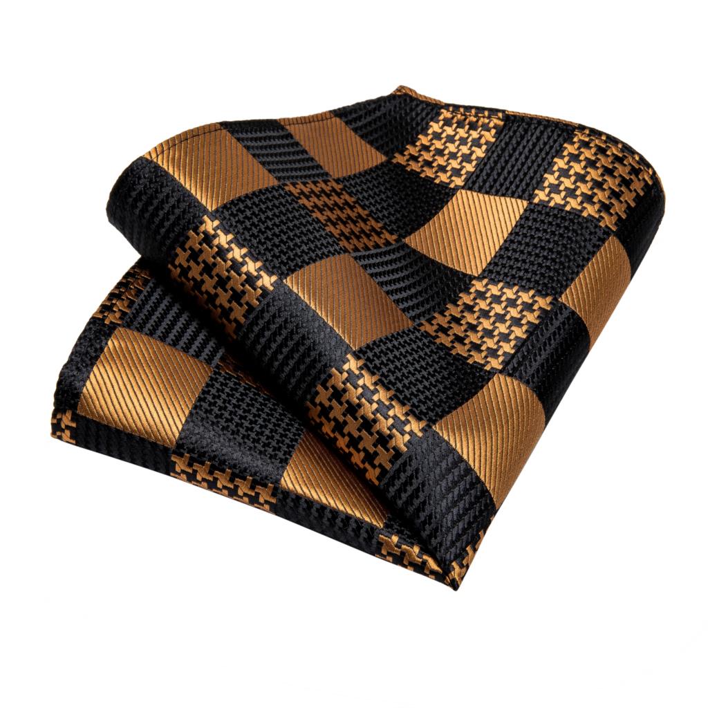 Modern Plaid Tie, Pocket Square and Cufflinks tie sets - Sophisticated Gentlemen