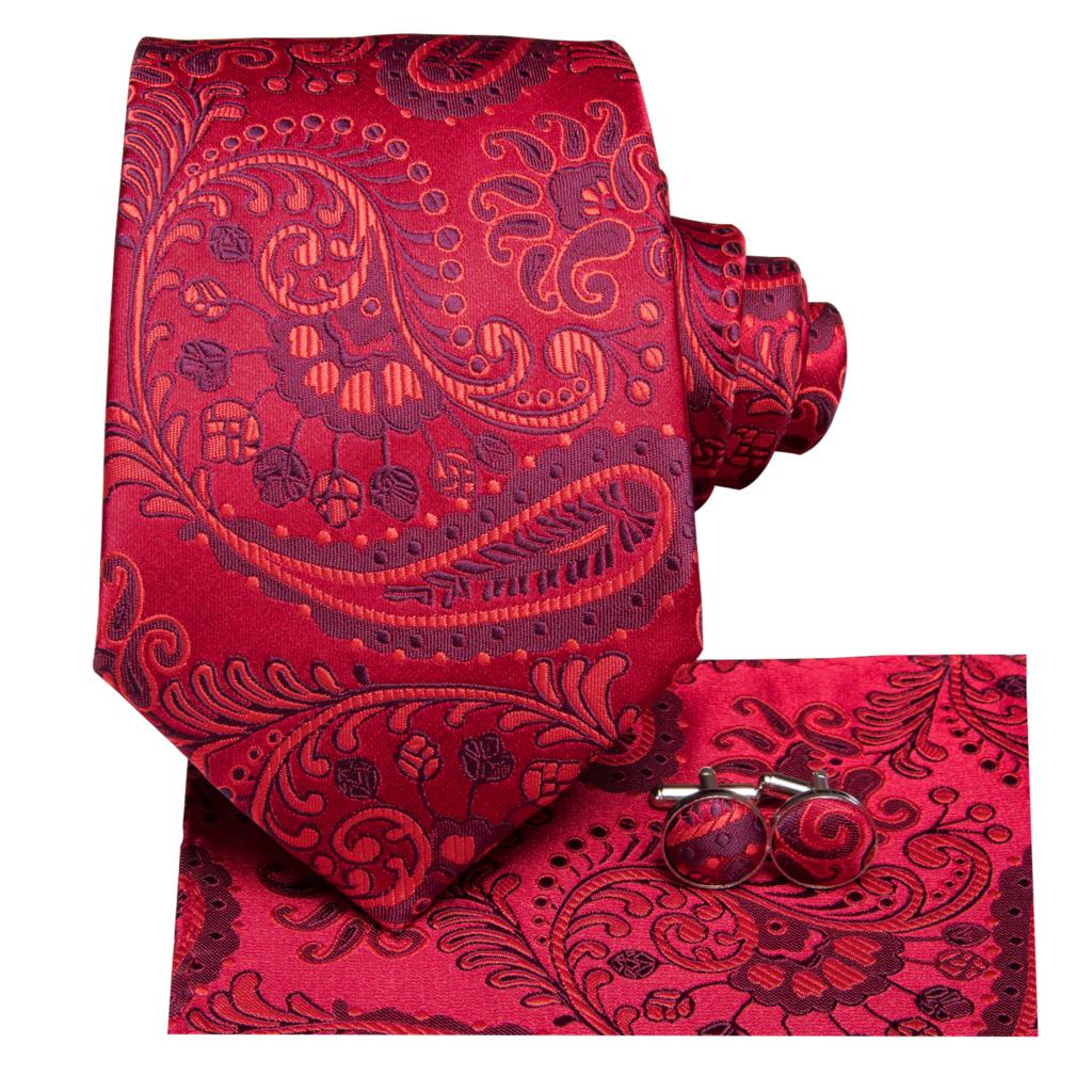 Fairy Flowers Tie, Pocket Square and Cufflinks tie sets - Sophisticated Gentlemen