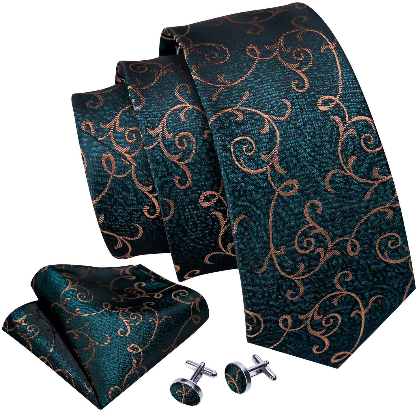 Forest Green Tie Set tie set - Sophisticated Gentlemen