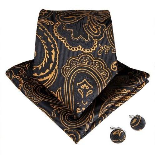 Treasure Map Tie, Pocket Square and Cufflinks tie sets - Sophisticated Gentlemen