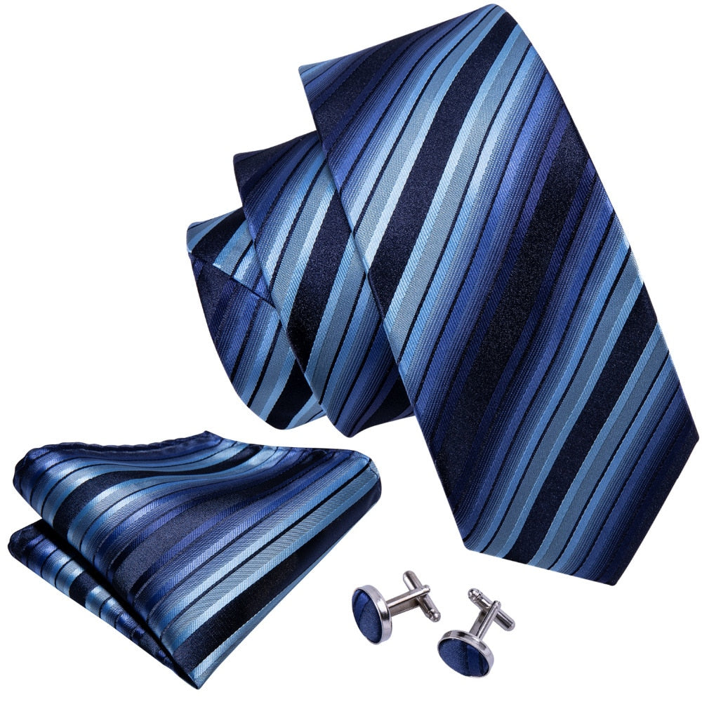 Happiness Tie, Pocket Square and Cufflinks tie sets - Sophisticated Gentlemen
