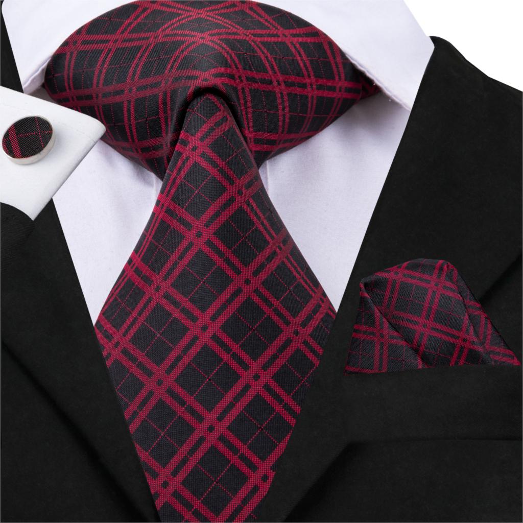 Bulls Blood Tie, Pocket Square and Cufflinks tie sets - Sophisticated Gentlemen