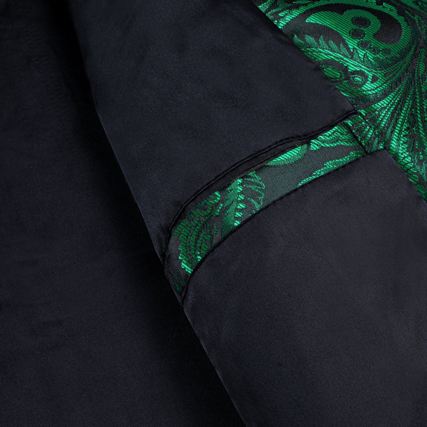 Green Paisley Silk Bomber Jacket jacket - Sophisticated Gentlemen