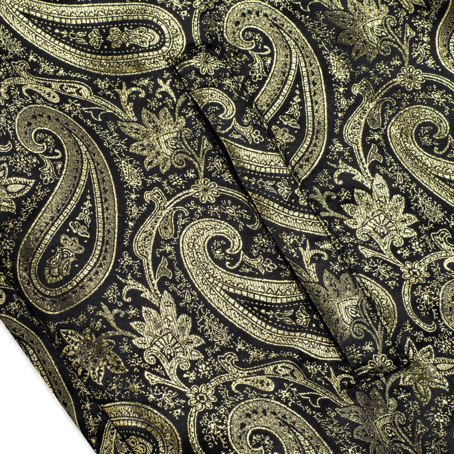 Gold Paisley Silk Bomber Jacket jacket - Sophisticated Gentlemen