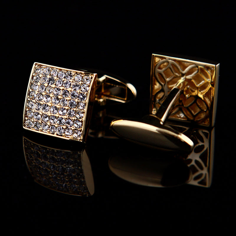 Luxury Gold Wedding Cufflinks Cufflink - Sophisticated Gentlemen