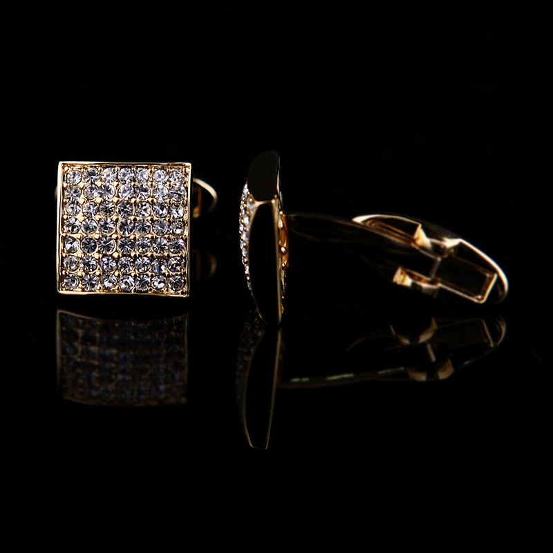 Luxury Gold Wedding Cufflinks Cufflink - Sophisticated Gentlemen
