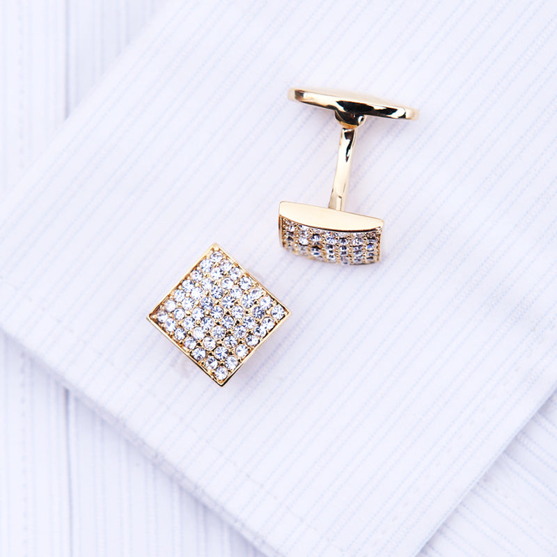 Luxury Gold Wedding Cufflinks Cufflink - Sophisticated Gentlemen