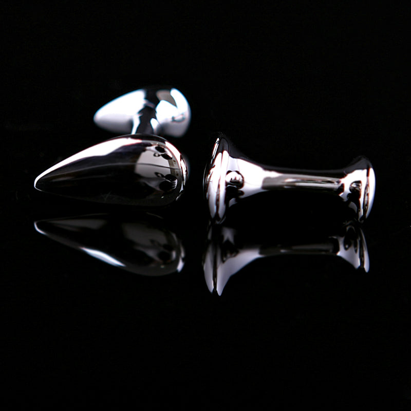 Silver Teardrop Cufflinks Cufflink - Sophisticated Gentlemen