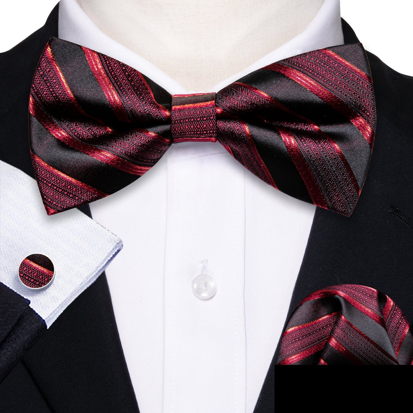 Bloody Stripes Bow Tie bow ties - Sophisticated Gentlemen