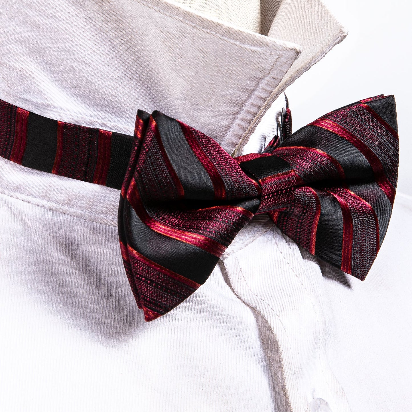 Bloody Stripes Bow Tie bow ties - Sophisticated Gentlemen