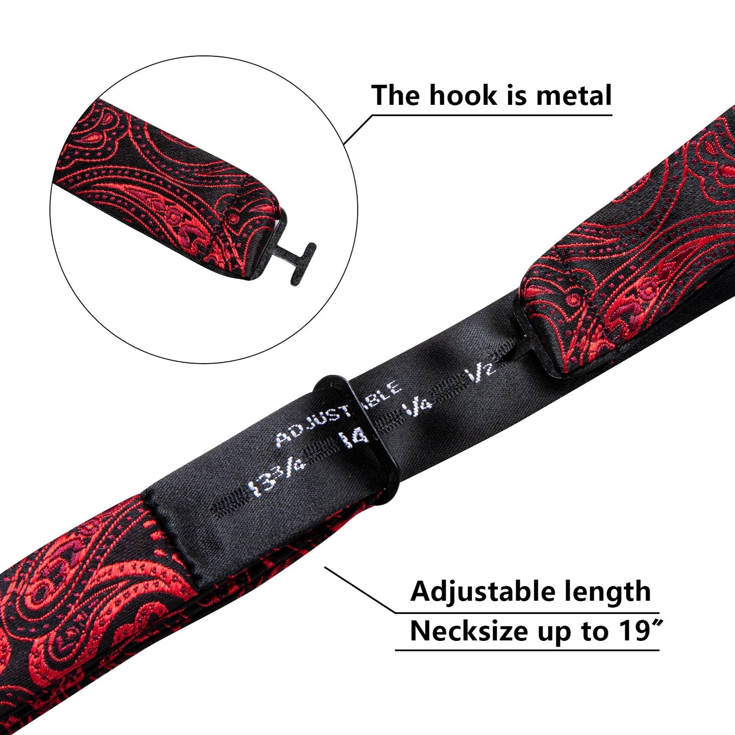 Royal Red Paisley Bow Tie bow ties - Sophisticated Gentlemen