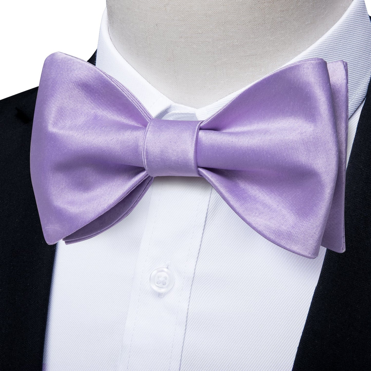 Solid Purple Silk Bow Tie bow tie - Sophisticated Gentlemen