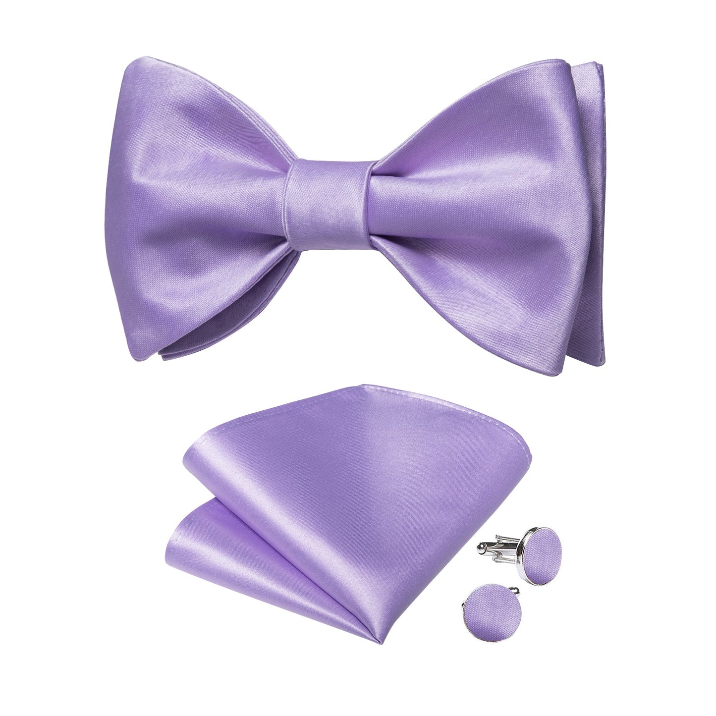Solid Purple Silk Bow Tie bow tie - Sophisticated Gentlemen