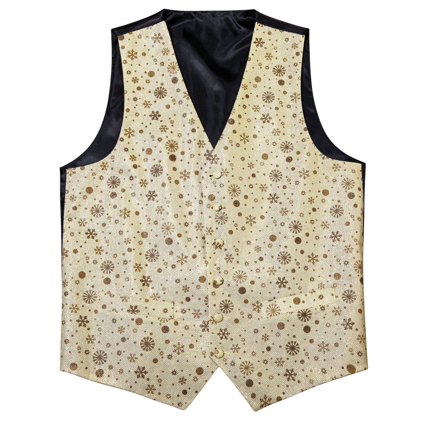 Champagne and Brown Vest Set vest set - Sophisticated Gentlemen
