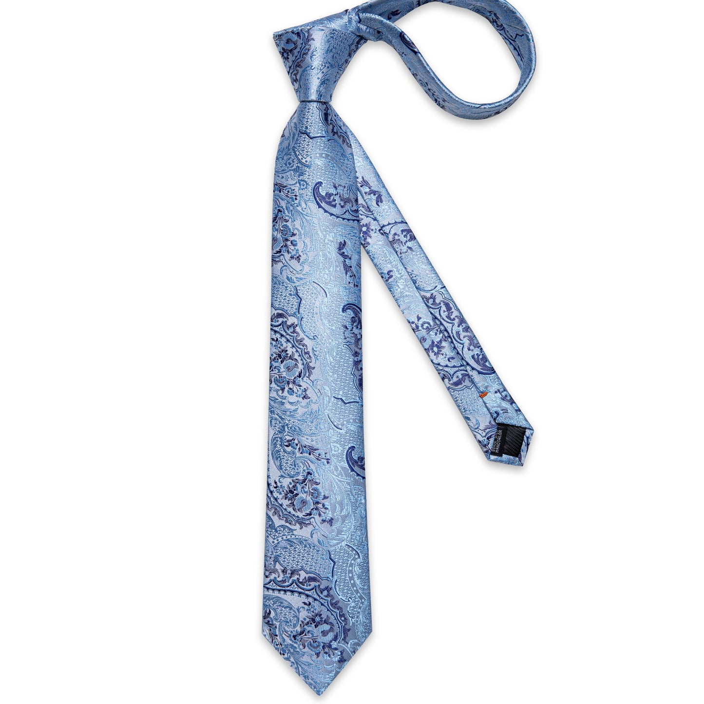 Baby Blue Paisley Tie Set tie set - Sophisticated Gentlemen