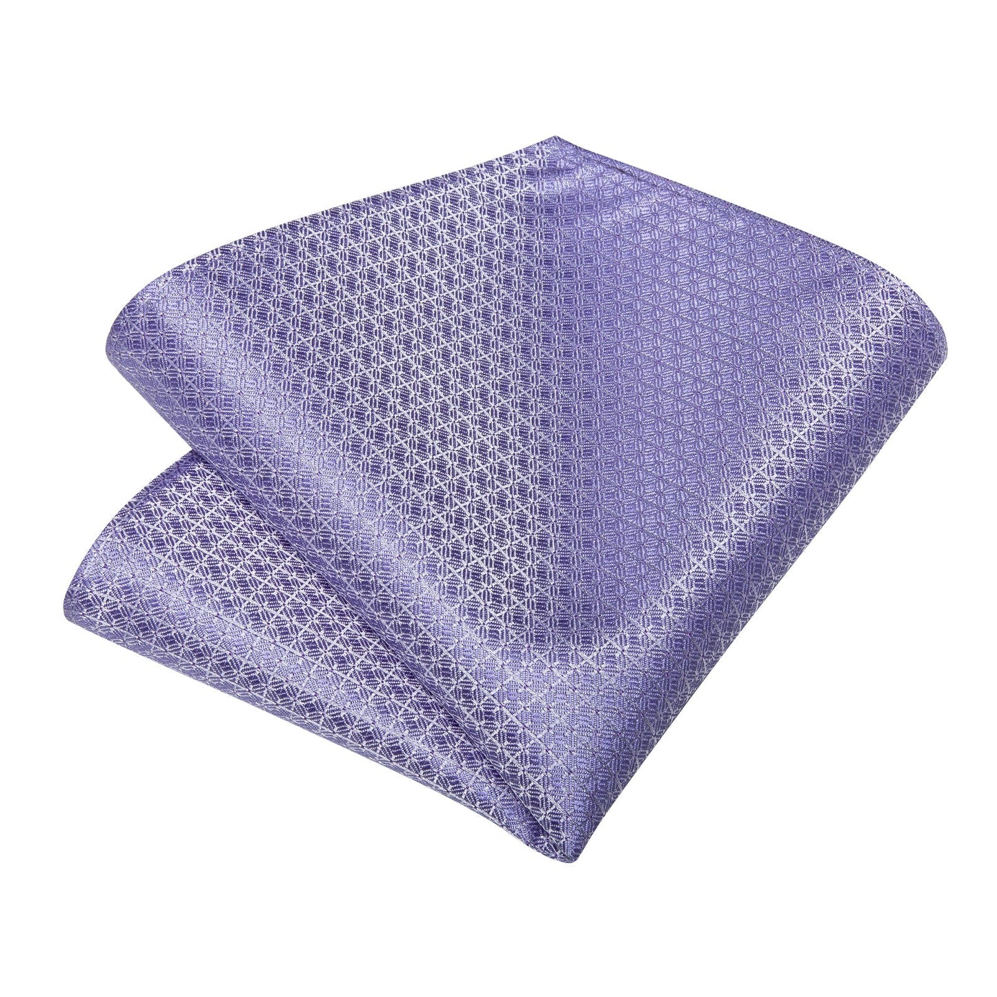 Lavender Plaid Tie, Pocket Square and Cufflinks tie sets - Sophisticated Gentlemen