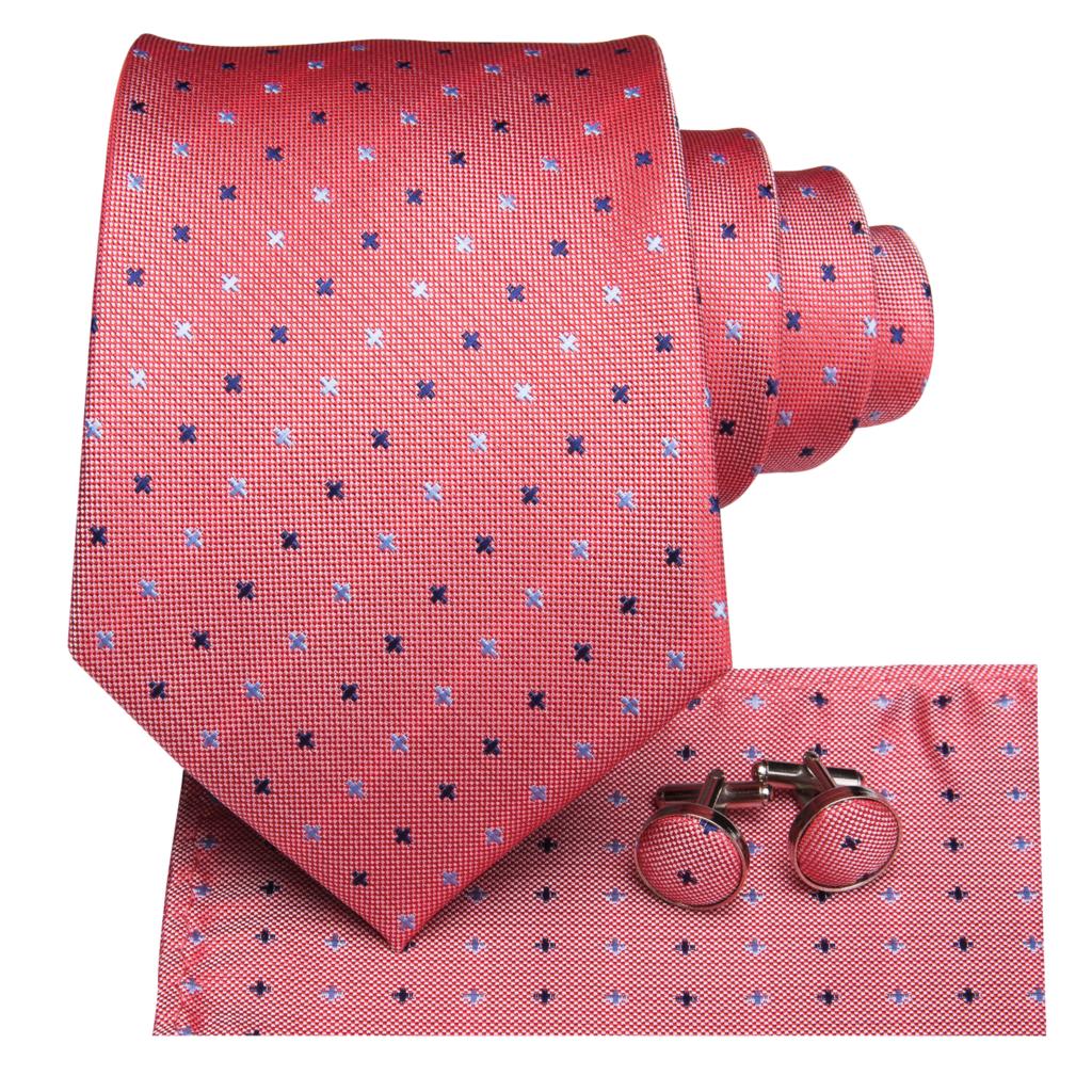 Colorful Crosses Tie, Pocket Square and Cufflinks tie sets - Sophisticated Gentlemen