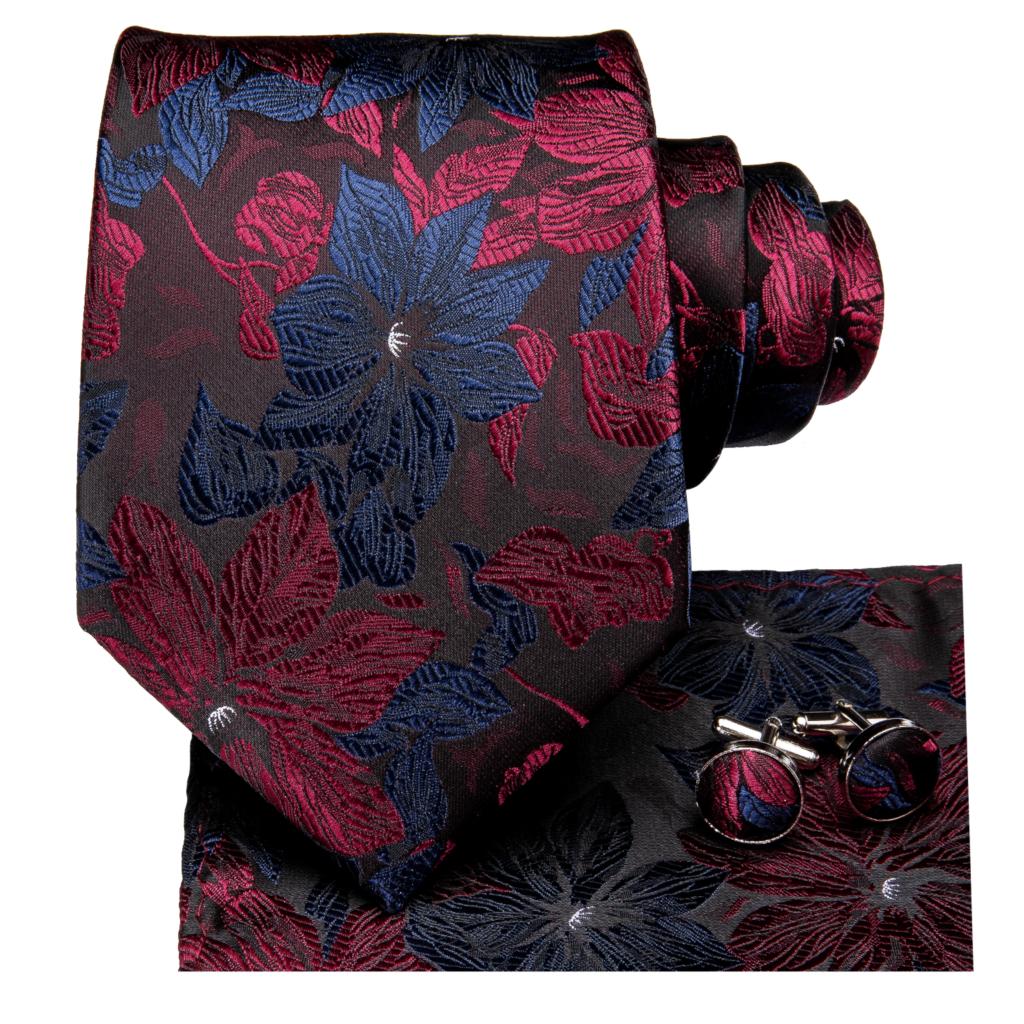 Herbarium Tie, Pocket Square and Cufflinks tie sets - Sophisticated Gentlemen