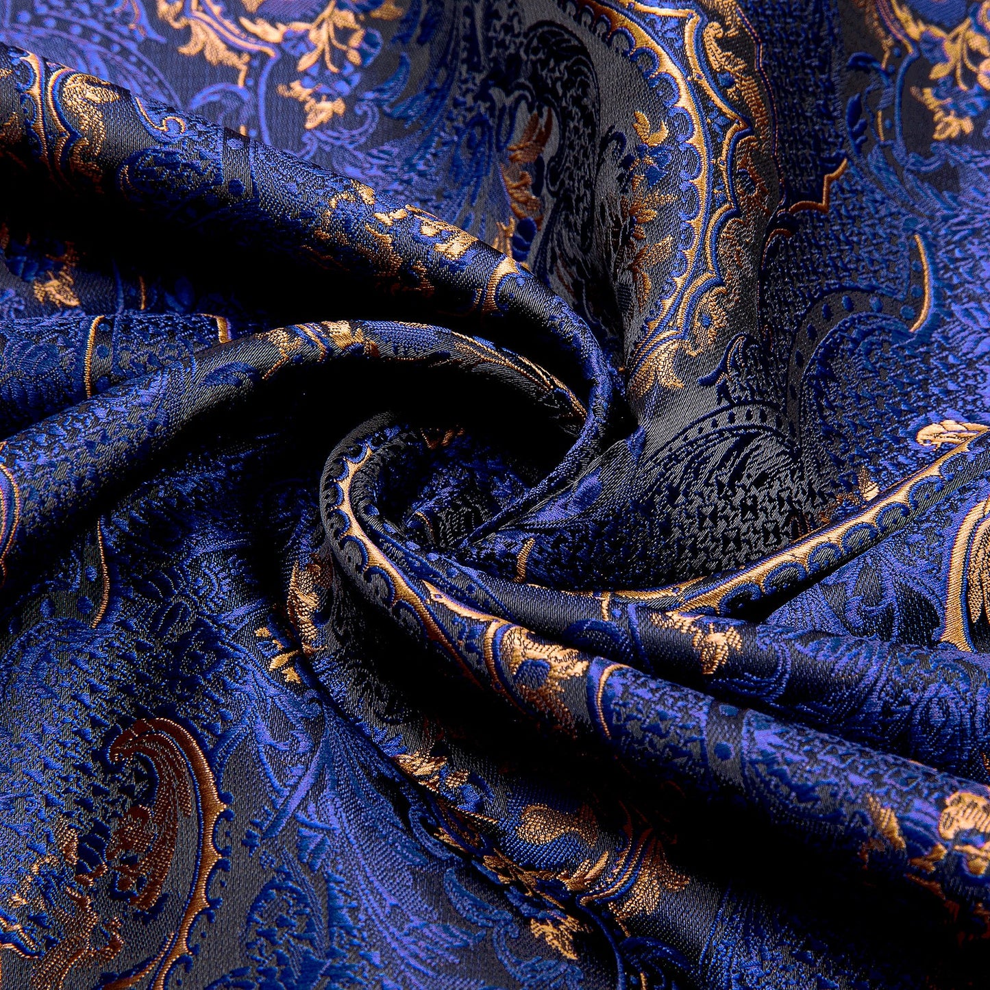 Blue Floral Silk Scarf Scarf - Sophisticated Gentlemen