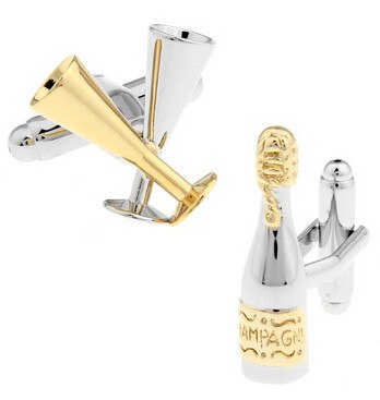 Champagne Cufflinks cufflink - Sophisticated Gentlemen