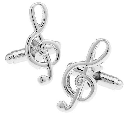 Treble Clef Cufflinks cufflink - Sophisticated Gentlemen