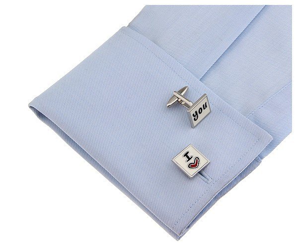 Wedding Series I Love You Cufflinks cufflink - Sophisticated Gentlemen