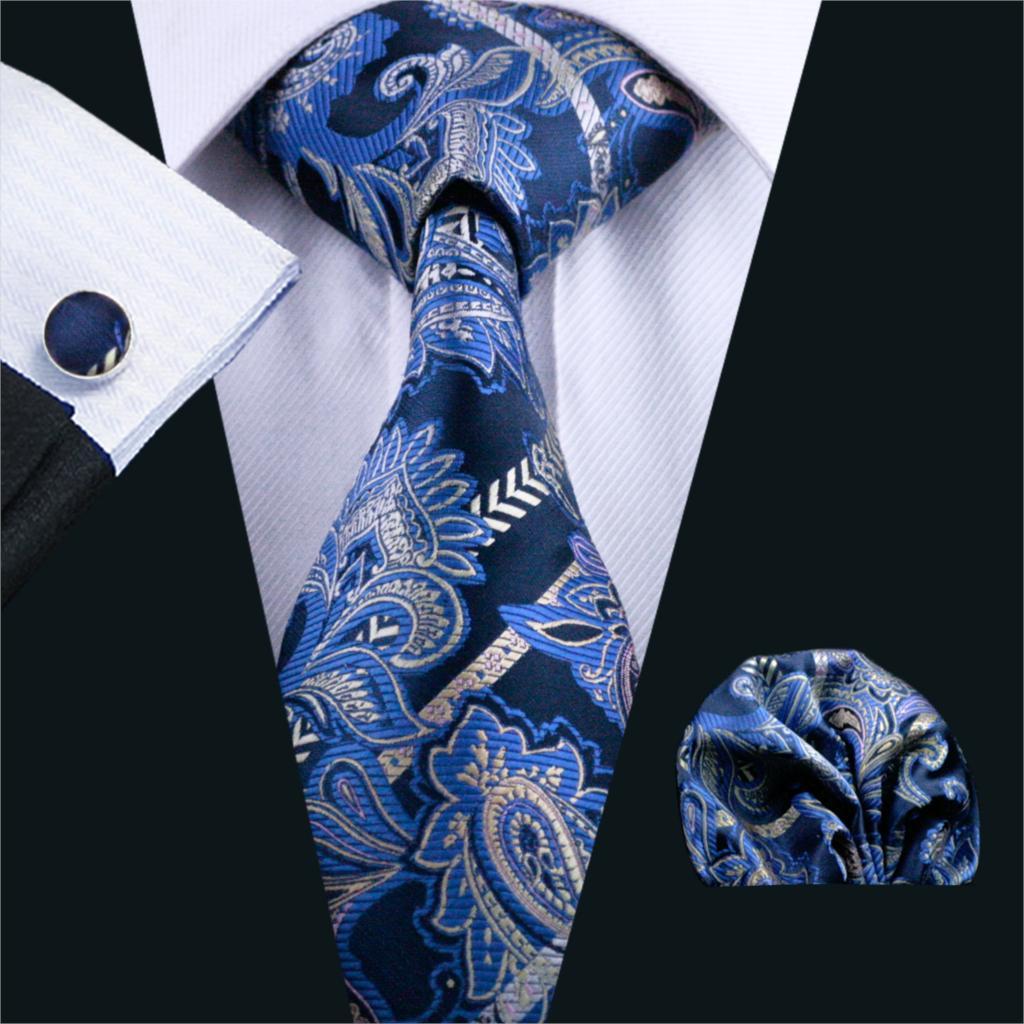 Ice Kingdom Tie, Pocket Square and Cufflinks tie sets - Sophisticated Gentlemen