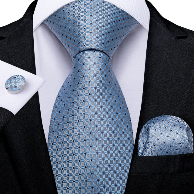 Supernova Silk Tie, Pocket Square and Cufflinks Set tie sets - Sophisticated Gentlemen