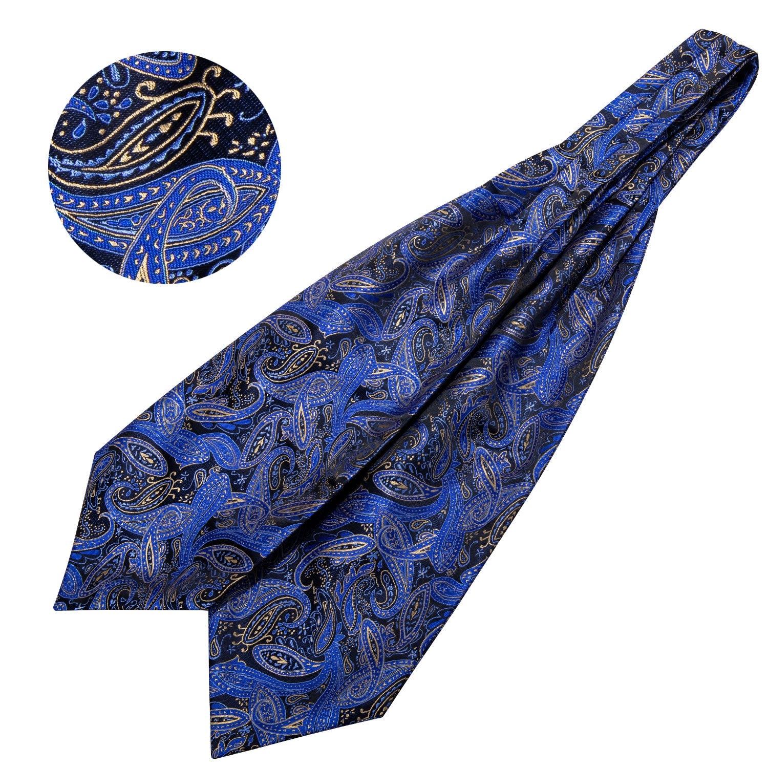 The Deep Sea Ascot, Pocket Square and Cufflinks ascot    - Sophisticated Gentlemen