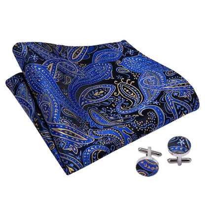 The Deep Sea Ascot, Pocket Square and Cufflinks ascot    - Sophisticated Gentlemen