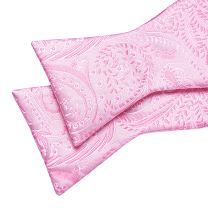 Pink Floral Bow Tie Set bow ties    - Sophisticated Gentlemen