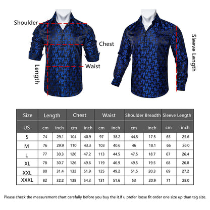 Dark Purple Floral Dress Shirt shirt    - Sophisticated Gentlemen