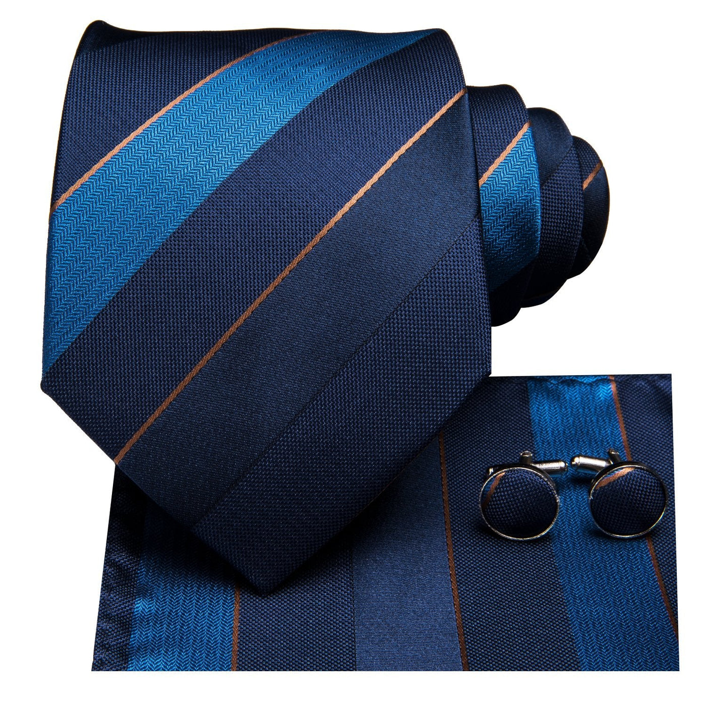 Big Checks Tie, Pocket Square and Cufflinks tie sets - Sophisticated Gentlemen