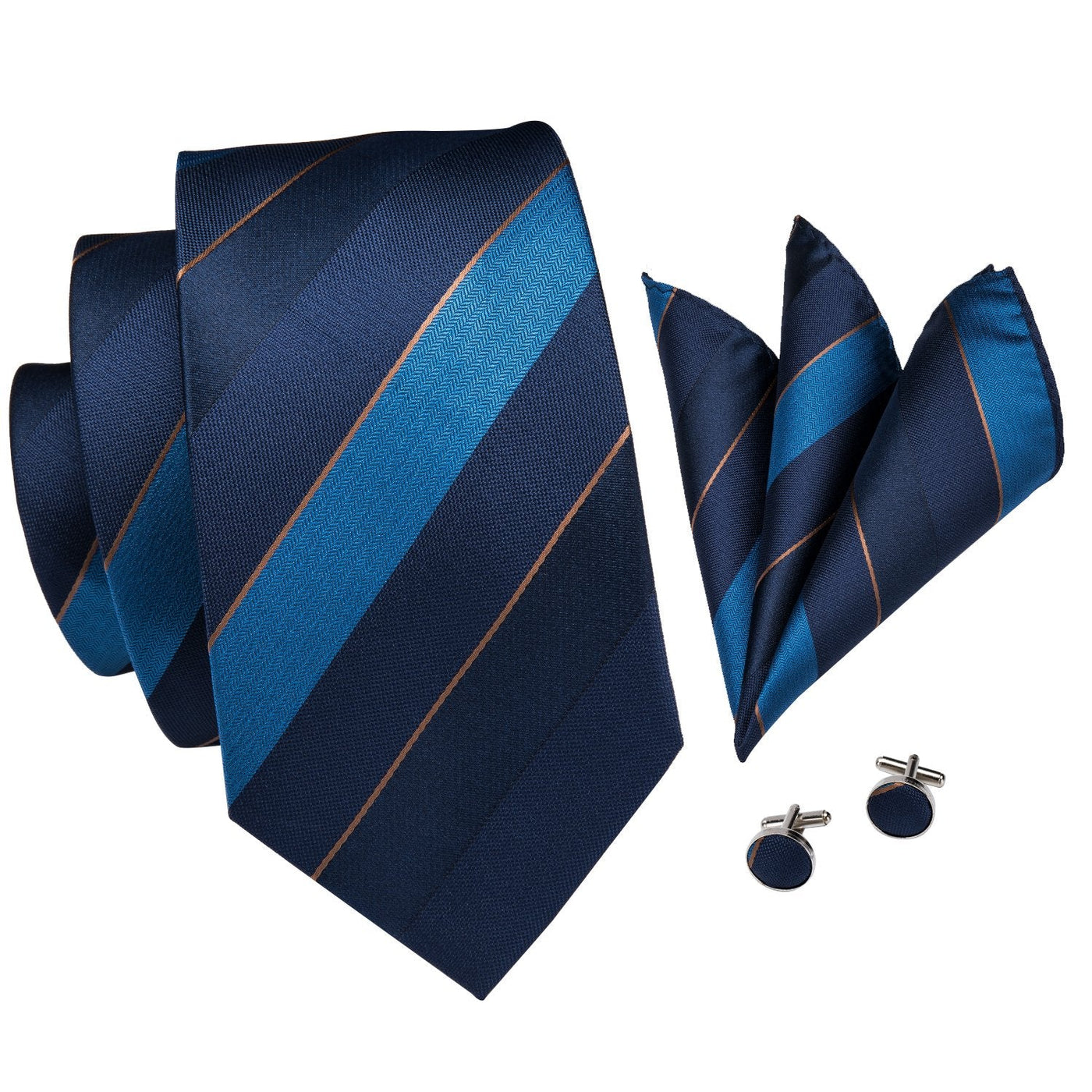 Big Checks Tie, Pocket Square and Cufflinks tie sets - Sophisticated Gentlemen