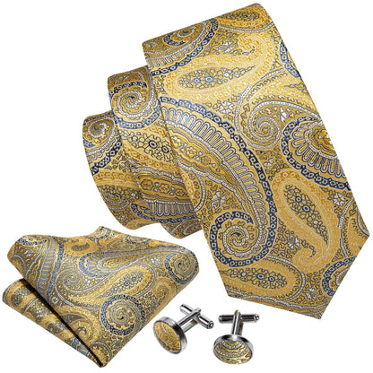 Desert Harmony Tie, Pocket Square and Cufflinks tie sets    - Sophisticated Gentlemen