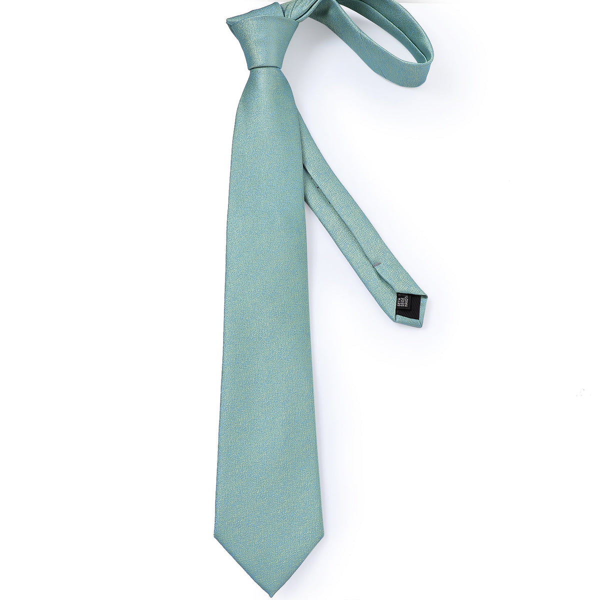 Light Green Silk Tie, Pocket Square and Cufflinks Set tie set - Sophisticated Gentlemen