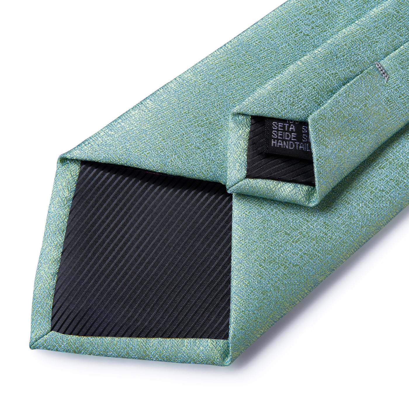 Light Green Silk Tie, Pocket Square and Cufflinks Set tie set - Sophisticated Gentlemen