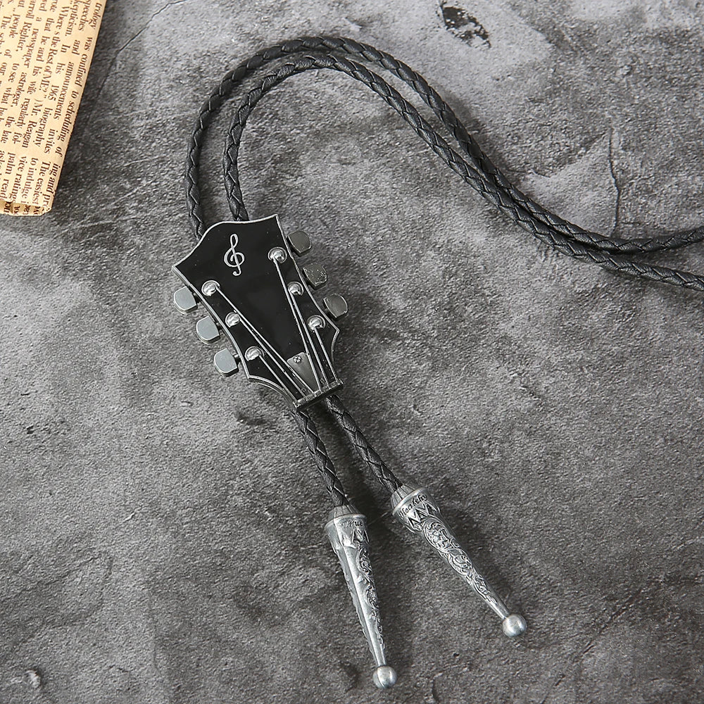 Fashion Guitar Bolo Tie with Musical Flair bolo tie    - Sophisticated Gentlemen
