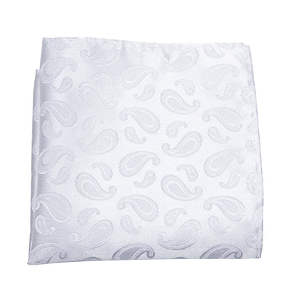 White Paisley Children Bow Tie Set bow ties    - Sophisticated Gentlemen