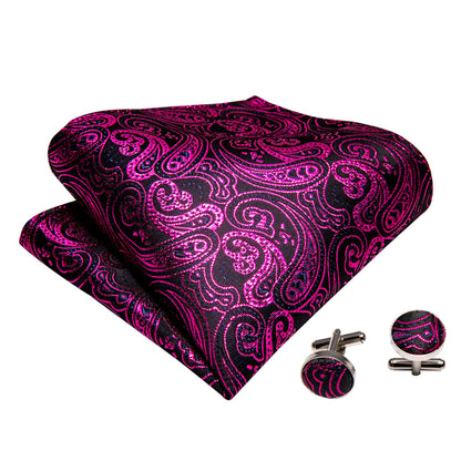Red Paisley Bow Tie Set bow ties    - Sophisticated Gentlemen